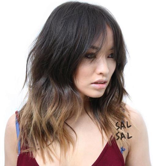 Svart Hair With Light Brown Ombre