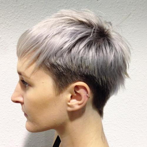 Svart And Silver Tapered Pixie