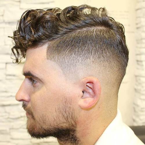 lung curly top taper fade