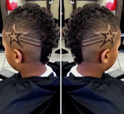 mohawk with side designs