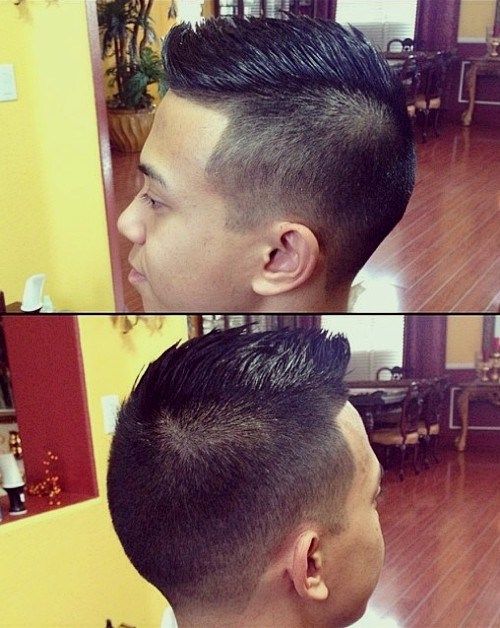 Азијат spiky haircut for men