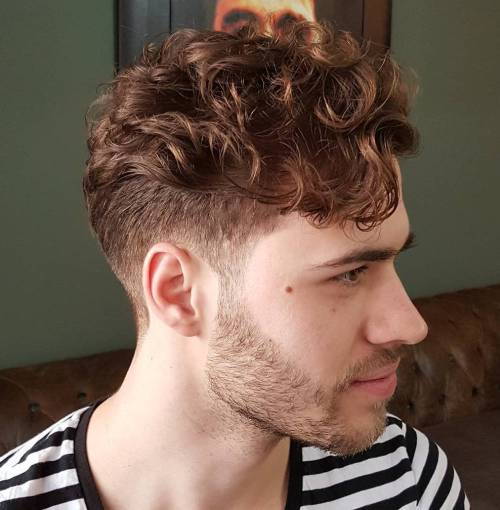 Taper Cut With Curly Top
