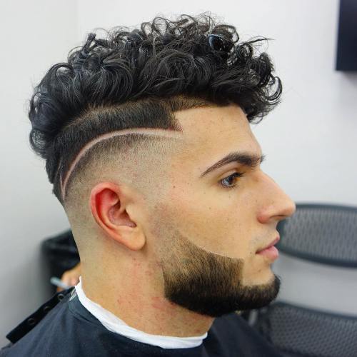 Combover Fade For Curly Hair