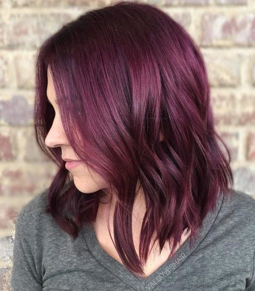 Röd Violet Hair Color