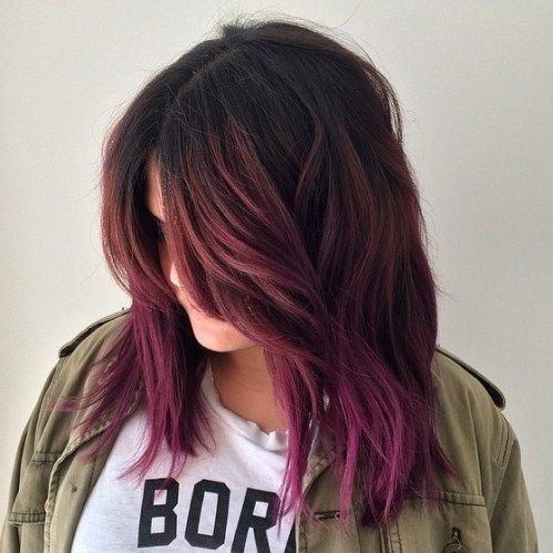 Violett Ombre For Dark Brown Hair