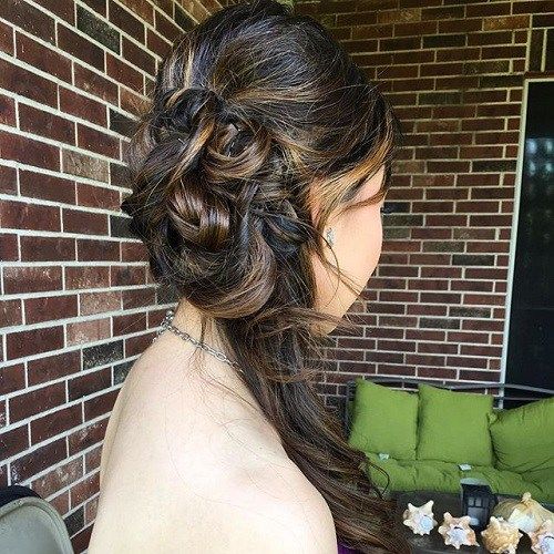 коврџава side updo for ombre hair