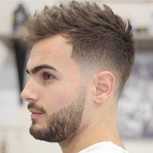 Taper Fade With Spiky Top
