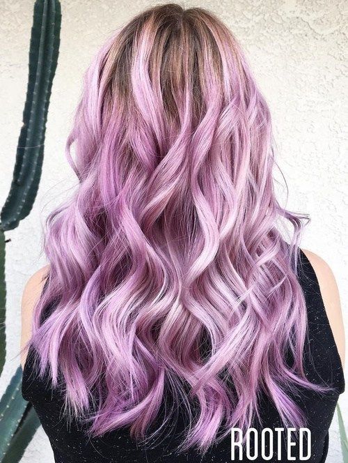 dolga wavy pastel lavender hair