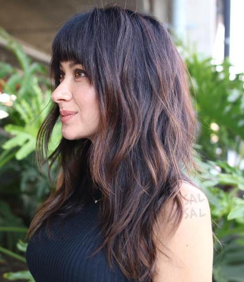Lung Layered Haircut With Bangs