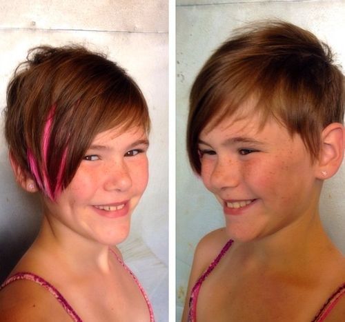 кратак asymmetric pixie haircut for girls