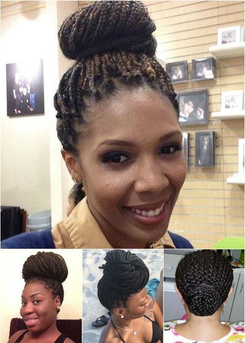 bulle updos for box braids