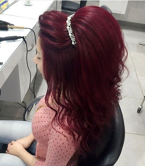 retad Formal Half Up Hairstyle With Tiara