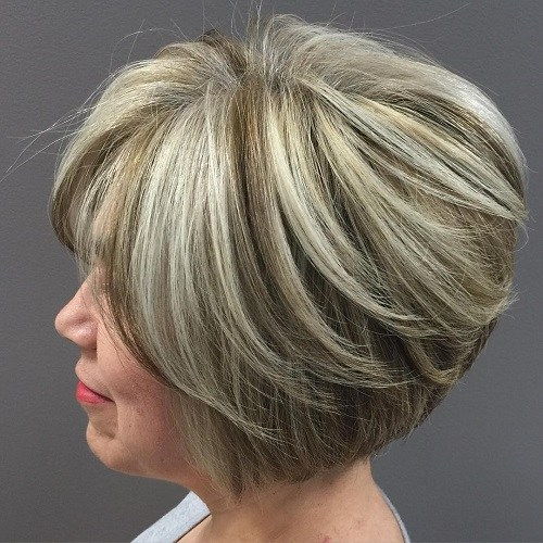 Ljus Brown Bob With Silver Highlights