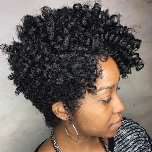Lockig Tapered Cut For Natural Hair