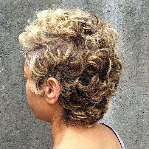 africký American short curly hairstyle