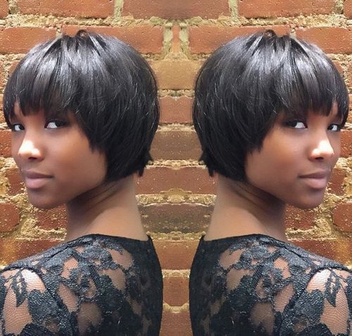 afrikansk American cropped bob hairstyle