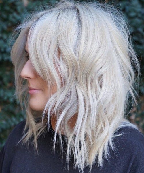 Blond Messy Layered Hairstyle