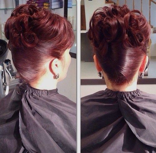 burgunda updo mother of the bride hairstyle