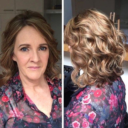 lockig mother of the bride hairstyle for medium hair