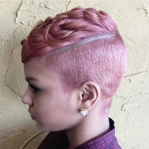 пастел pink fauxhawk for girls