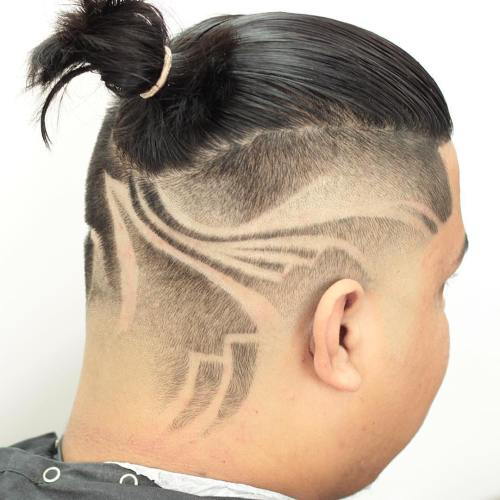 Halv Shaved Men's Hairstyle