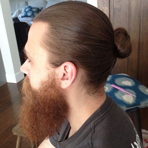 Man Bun With Beard