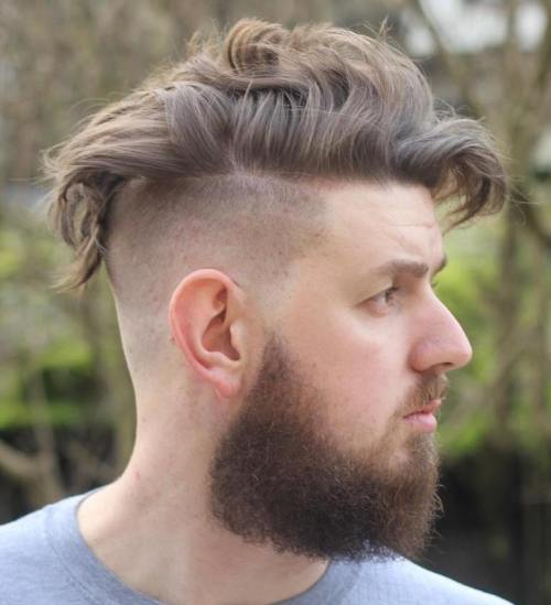 Skrivnost Undercut Hairstyle With Beard