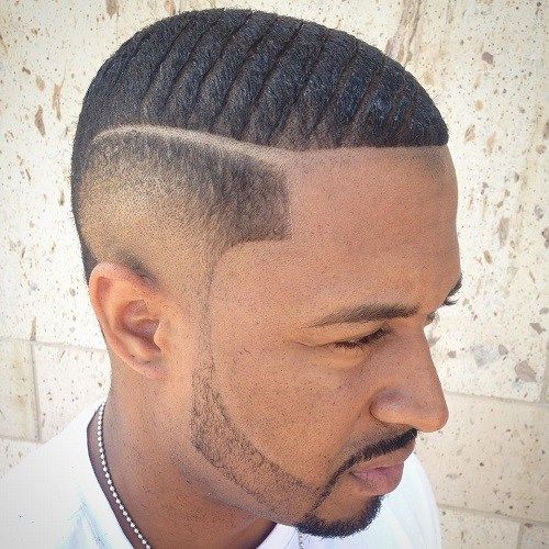 captusite Top Fade With Shaved Part