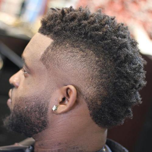 Natural Mohawk With Facial Hairstyle