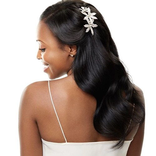 svadobné wavy hairstyle for black women