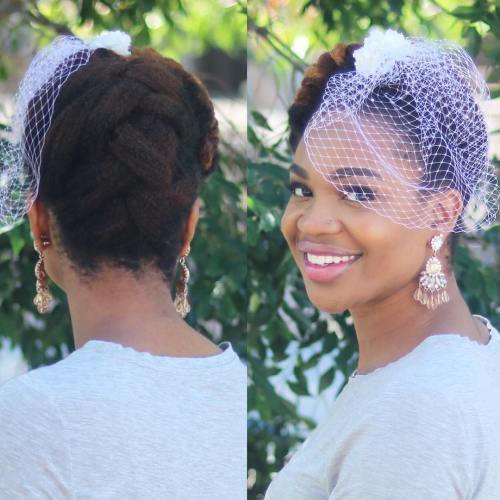 prostý Braided Updo For Natural Hair