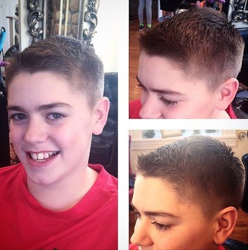 Traditionell Brush-Cut Guys Hairstyle For 12 Year Old