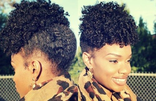 lockig updo hairstyle for black women