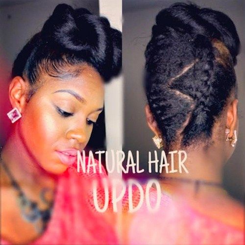 fint updo hairstyle for black women