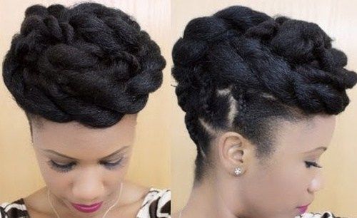 sofistikerad updo hairstyle for black women