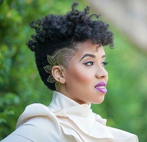kort natural hairstyle with undercut