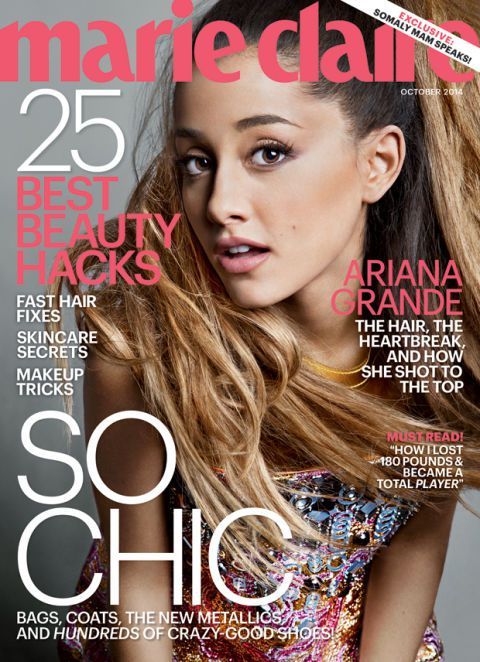 Ariana grande marie claire october 2014 cover