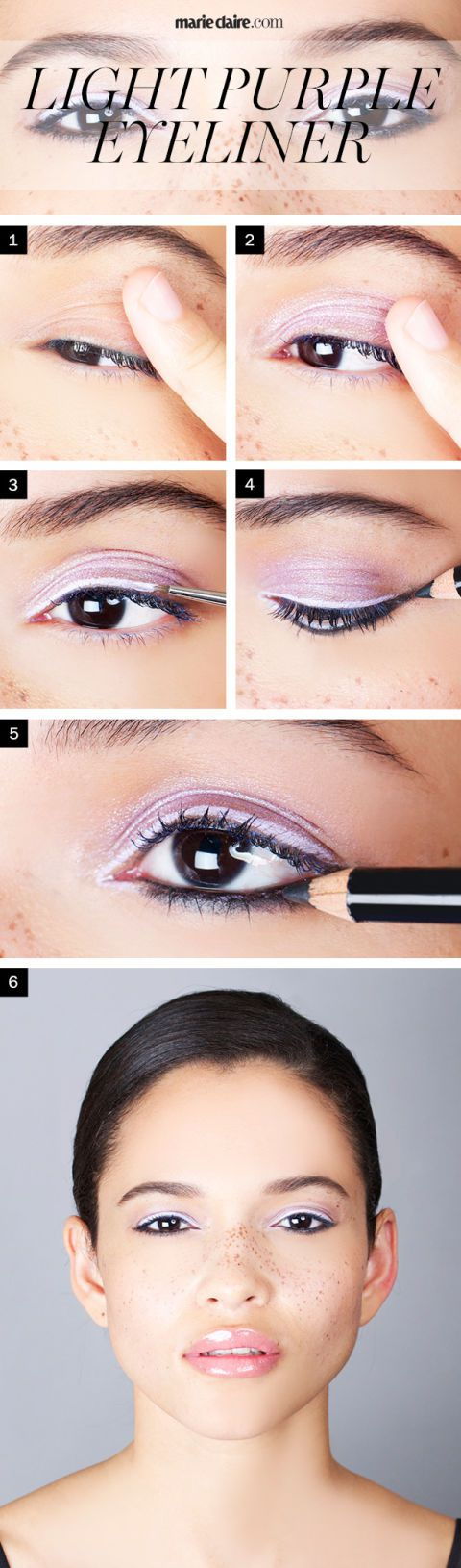 kako to wear light purple eyeliner