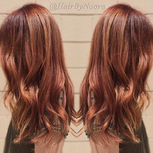 misto toned red hair
