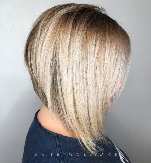 Inverted Bob With Razored Ends
