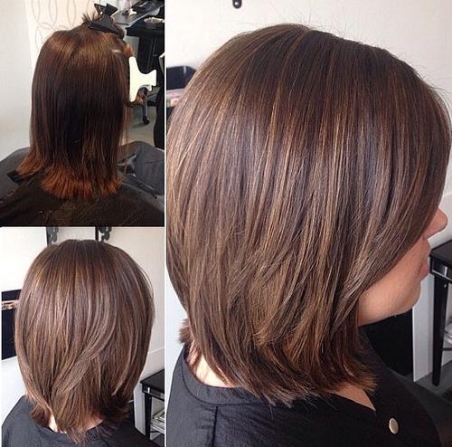 dlho layered bob with subtle highlights