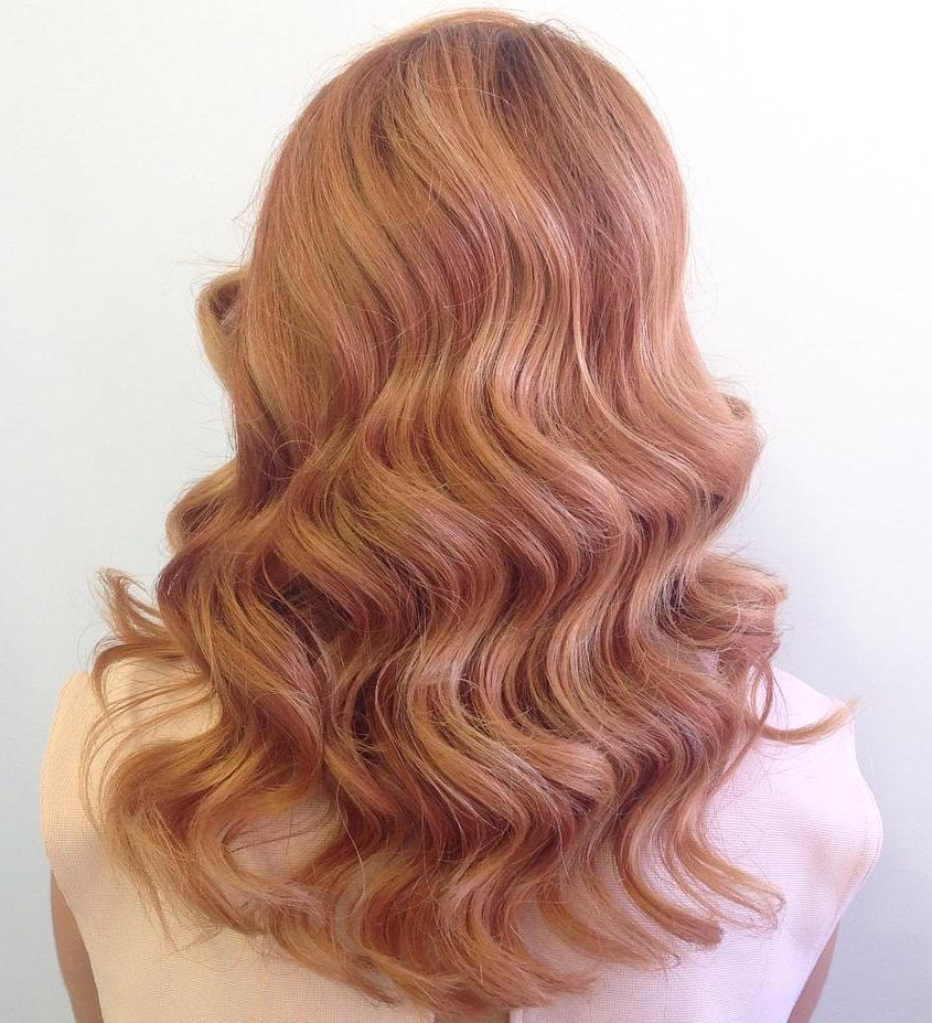 Strawberry Blonde And Rosewood Hair Color