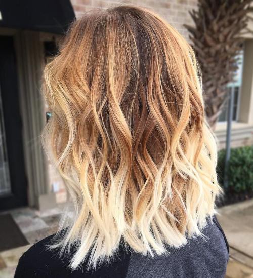 Caramel Brown Hair With Blonde Ombre
