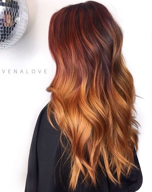 dolga Red Ombre Hair