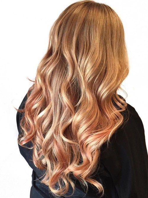 Strawberry Blonde Hair With Soft Highlights