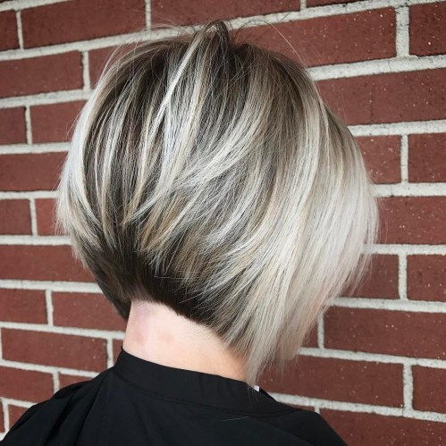 Inverted Brown And Blonde Bob