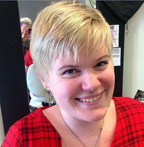 blond pixie for thin hair