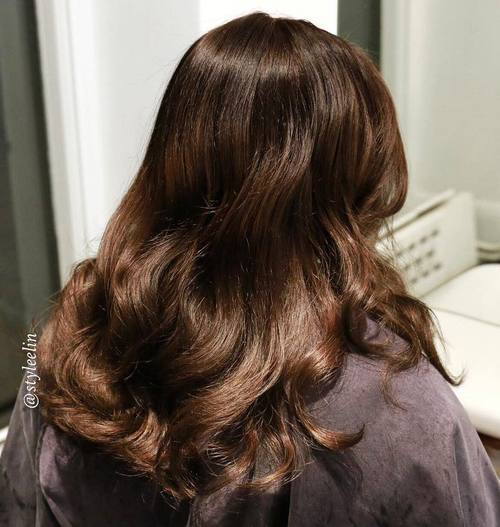 Lång Wavy Hairstyle For Brown Hair
