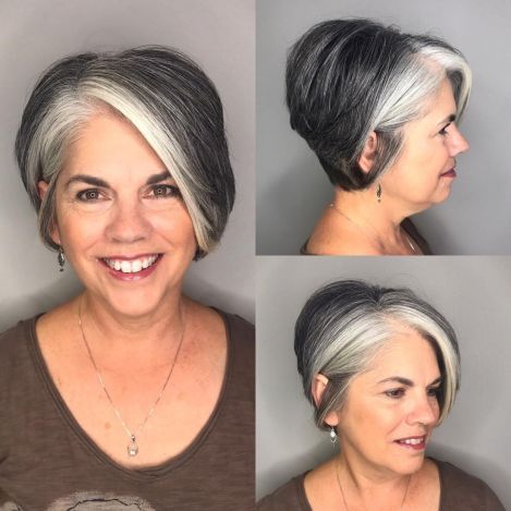 Lung Pixie With Gray Highlights