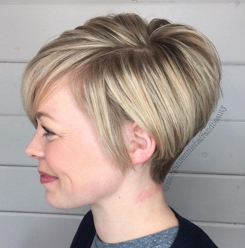 dlho Tapered Blonde Pixie
